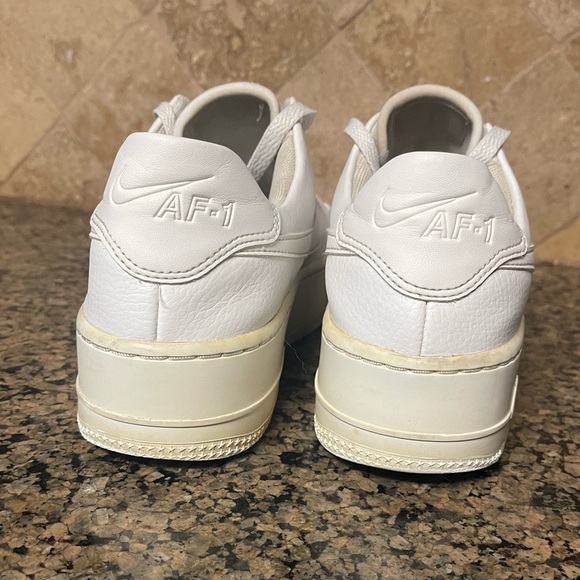 Nike Air Force 1 White Casual Shoes Sneakers Platform Sole - Size 7 - Picture 6 of 8